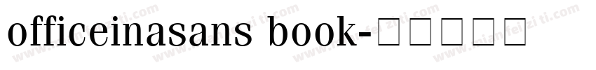 officeinasans book字体转换